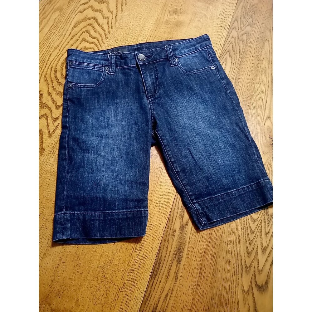 KUT FROM THE KLOTH  Jean Short Womens 2 BLUE NATALIE BERMUDA Denim Preowned
